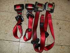 VW Lupo GTI 16V Gurte Sicherheitsgurte in Rot