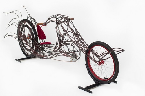 Skulptur,Fahrradskulptur,Stahl