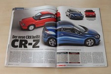 Auto Bild 05/2010 Honda CRX 1.5 mit 100PS besser als...?