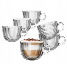 6x Selena Glas Tassen 510ml