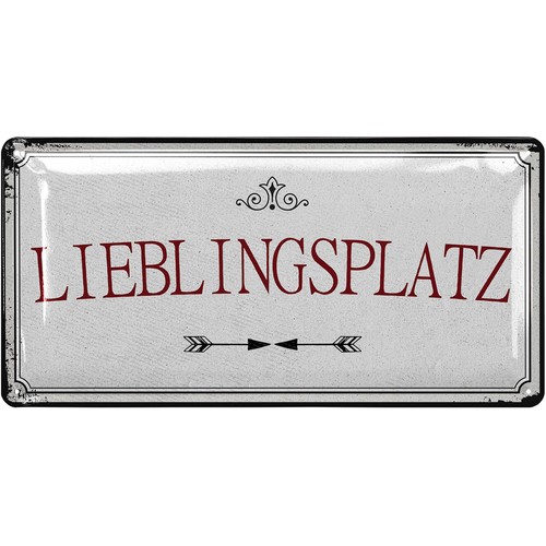 Schild lieblingsplatz outdoor - schild,