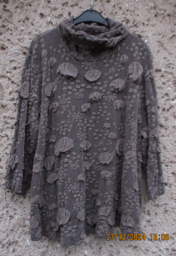 Tunika braun blasenstoff - tunika,