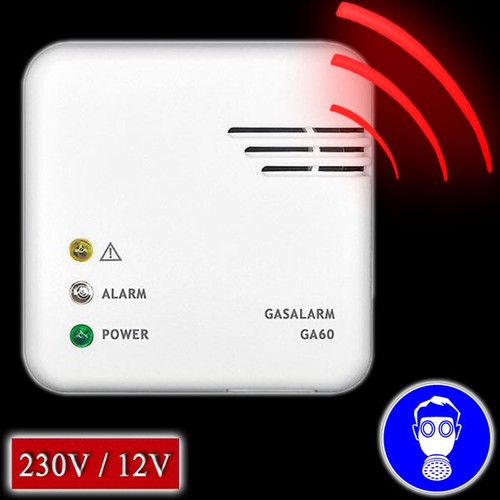 Gasalarm 12v 230v gaswarner - 230v,