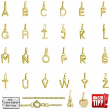 Buchstaben Anhänger Gold
