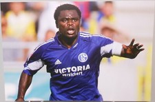 Postkarte FC Schalke 04 Gerald Asamoah Sturm Sammler Fan Edition Lizenzware