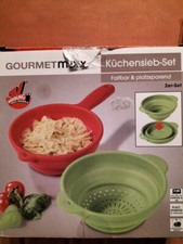 Gourmetmaxx Küchensieb-Set Kunststoff- faltbar & platzsparend