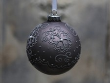 Chic Antique Baumschmuck Herz Spitze Weihnachten Vintage shabby Weihnachtskugel