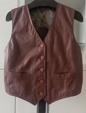 Damen Weste Lederwesze Echt Leder Gr. L=40 in guten Zustand