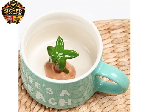Kokosnuss tasse tassen mit - kokosnuss,