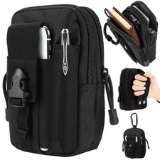 Gürteltasche Hüfttasche Bauchtasche Handy Outdoor Survival Armee Sport Schwarz