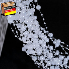 Perlengirlande Weiß 52m