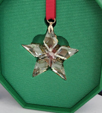 Swarovski Weihnachtsstern 2023 Klein Gold Festive Christmas Ornament 5648747 NEU