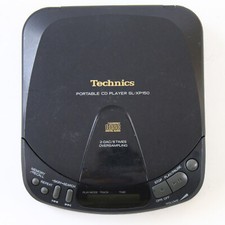 Tragbarer CD Player Technics SL-XP150 Gebraucht Funktionsfähig schwarz o. Deckel