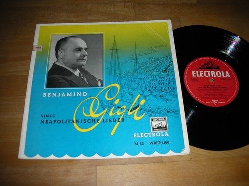 Benjamino gigli electrola - gigli,
