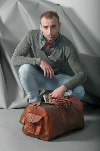 Ledertasche ziege reisetasche - ledertasche,