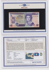 2 Dollar Banknote Belize 2005 kassenfrisch UNC (170008)