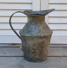 Deko Krug Zink Kanne Shabby