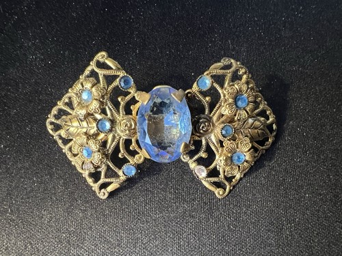 Vintage filigran brosche - vintage,