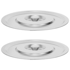  2 Pcs Edelstahldeckel Für