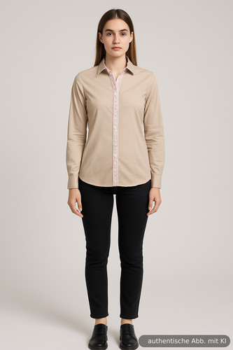 Ganesh damenbluse beige - damenbluse,