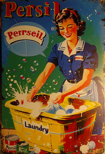 Persil waschmittel retro - waschmittel,