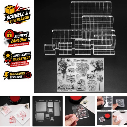 Acryl stempelblock set - stempelblock, 7