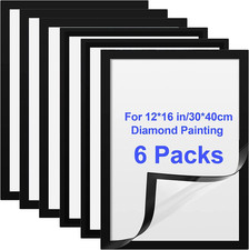 Diamond Painting Rahmen, 6 Packungen Diamond Painting Bilderrahmen 30X40 Cm Schw
