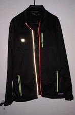 ?Softshelljacke Jungen 186 Schwarz mit? Neonstreifen und REFLEKTOREN?