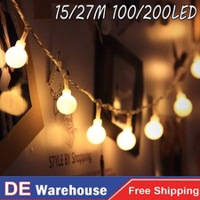 15m/27m Lichterkette LED Kugel