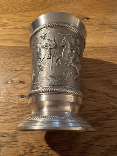 Zinnbecher jagdszenen höhe - zinnbecher,, jagdszenen,
