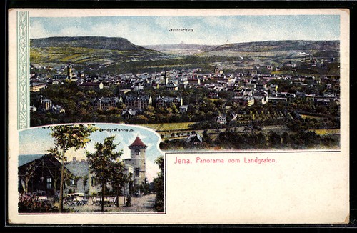 Jena panorama vom landgrafen - jena,,