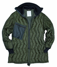 original BW Kälteschutz Jacke Unterziehjacke zur Feldjacke oliv gebr. Steppjacke