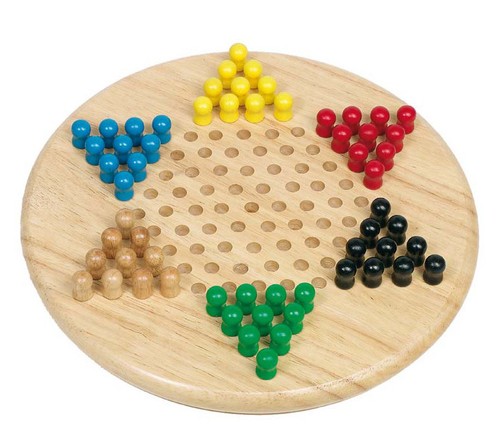 Halma holz holzspiel - halma,
