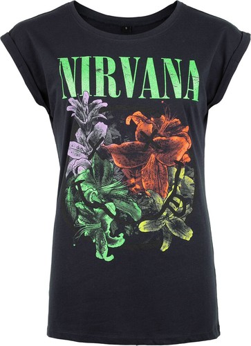 Nirvana shirt damen flowers - nirvana, t-shirt