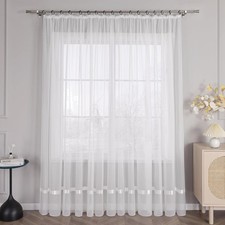 Voile Gardine transparent