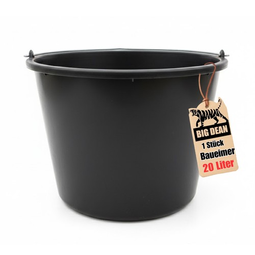 Baueimer liter schwarz - baueimer,