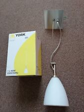 York TWEEN LIGHT Lampe Edelstahl Glas 40 Watt Hänge Stufenlampe