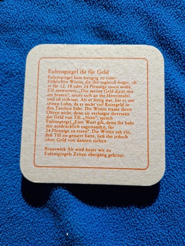 Bierdeckel eulenspiegel ißt - bierdeckel,