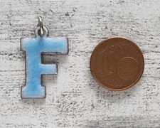 Emaille Retro Anhänger blau