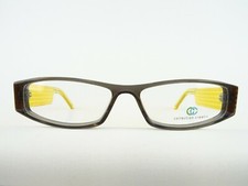 Brillen für schmales Gesicht Brillengestell Damen grau-orange preiswert Gr. S