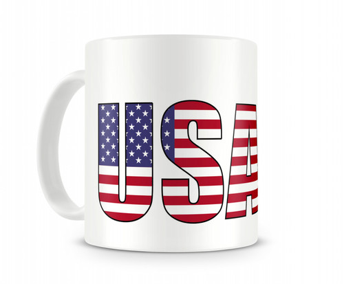 Usa schriftzug tasse - usa,