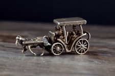 Charms Anhänger Silber 925 Kutsche Esel 3D - zauberhaft & detailliert silver