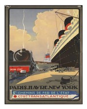 Vintage-Reiseplakat Wandkunst