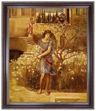  Ölbild Blumenmädchen