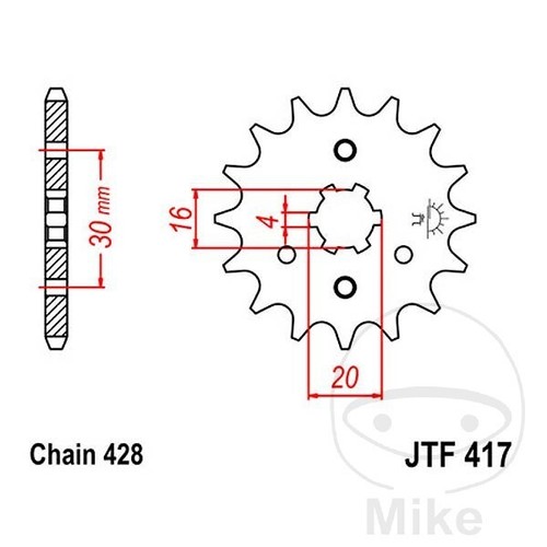 Ritzel für kawasaki 125 - für,