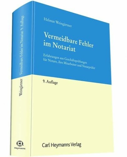 Vermeidbare fehler notariat - vermeidbare, im