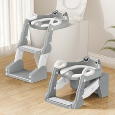 Toilettentrainer Gepolstert Klositz 2 in 1 WC Sitz Töpfchen Kinder Toilettensitz