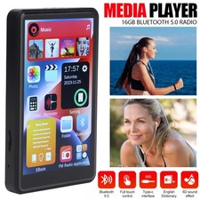 Bluetooth MP3 MP4 Player LCD Display HiFi Bass Musik Spieler FM Radio Audio 16GB