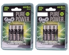 8 x Akku Batterien Wiederaufladbar Accus Micro-NiMH-AAA  950 mAh,1,2
