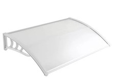 Türvordach Markise 100 x 80 cm weiß